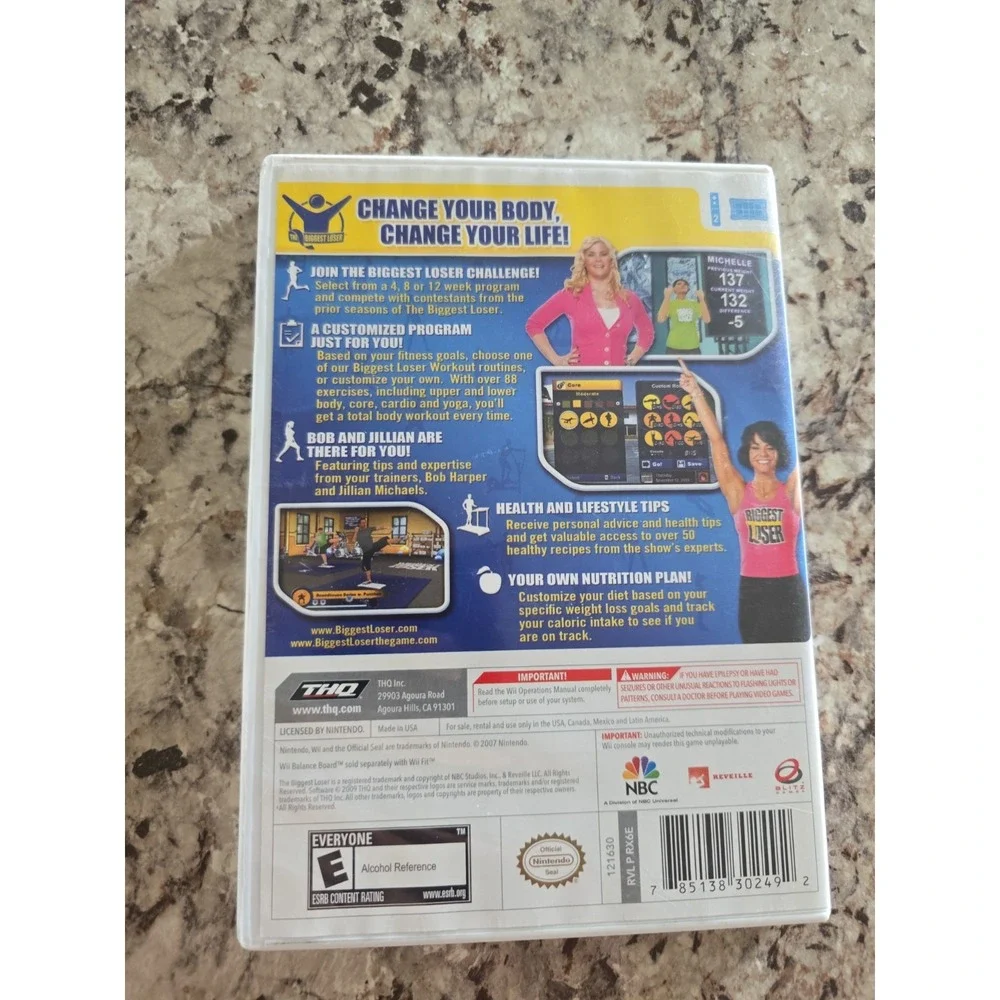 The Biggest Loser Nintendo Wii 2009 CIB Complete Video Game Tested